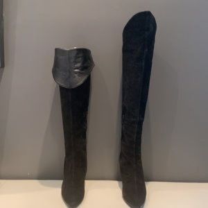 🇮🇹VTG 90’ Stuart Weitzman 💯% Suede/Leather O/U Knee Boots